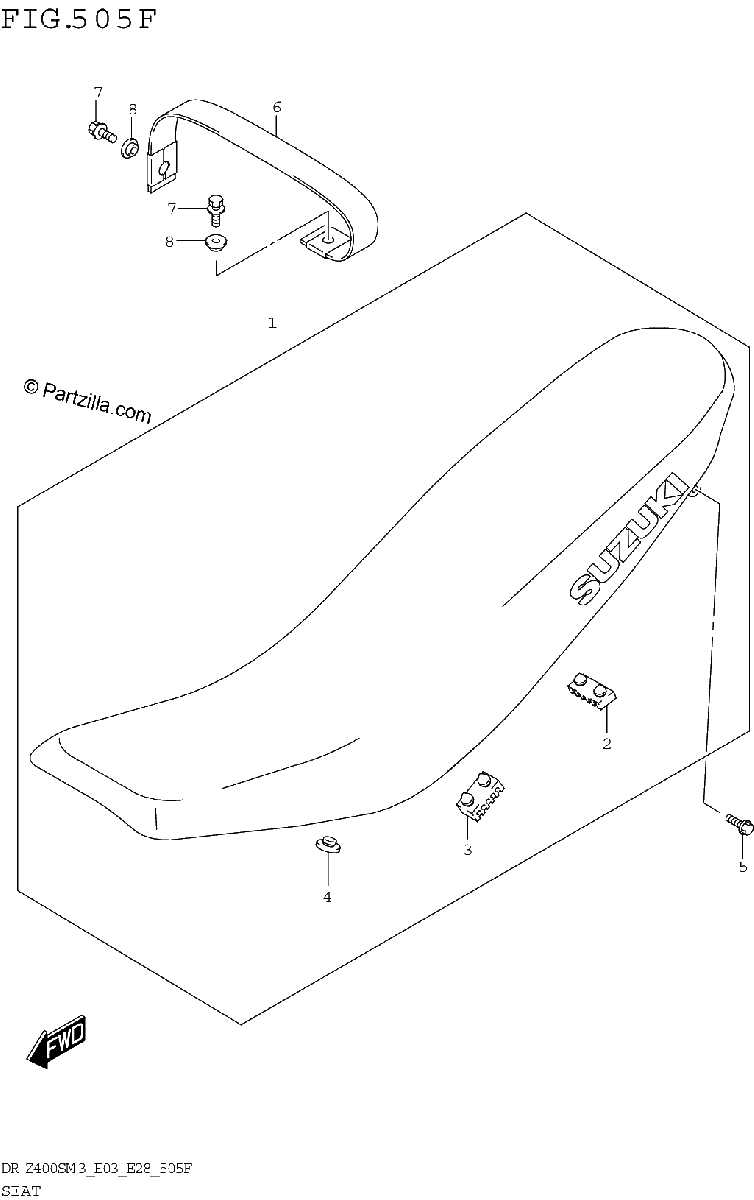 Diagrama de SEAT DR Z400SMM3 E33