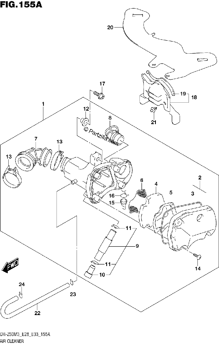 Diagrama de AIR CLEANER