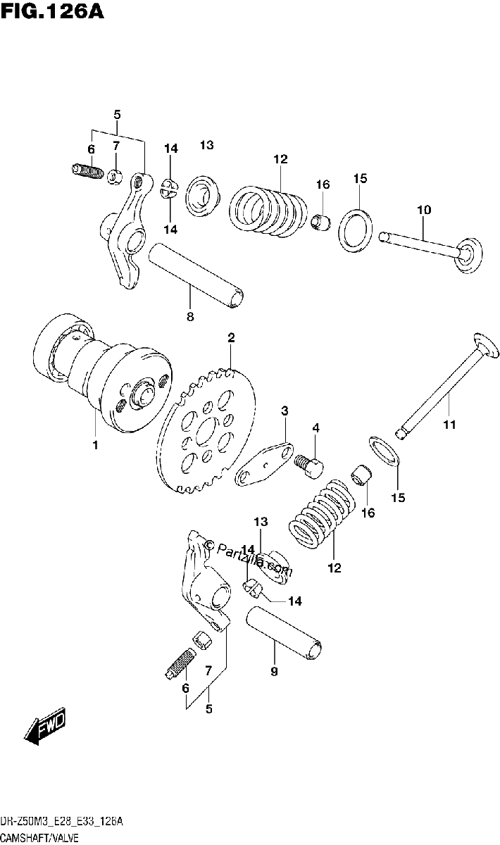 Diagrama de CAMSHAFT VALVE