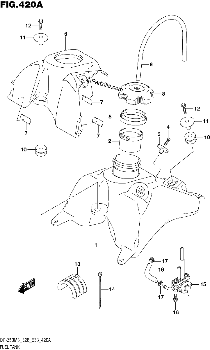 Diagrama de FUEL TANK