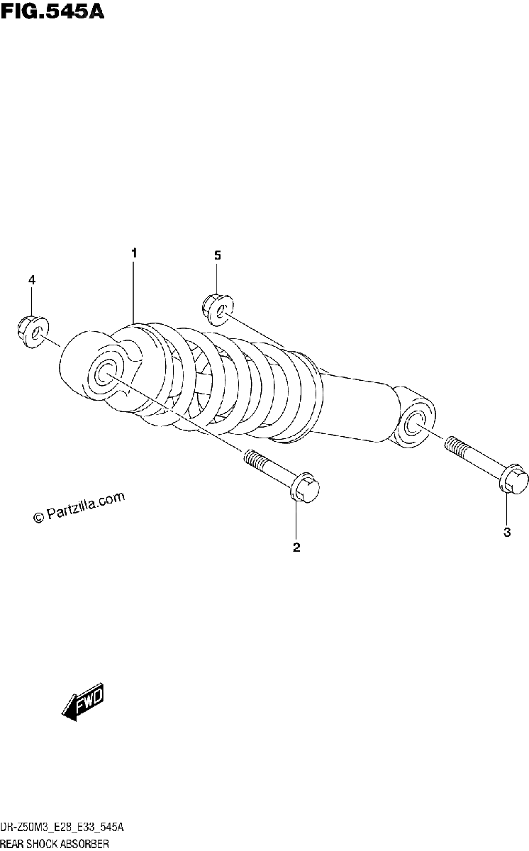 Diagrama de REAR SHOCK ABSORBER