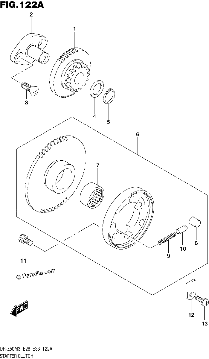 Diagrama de STARTER CLUTCH