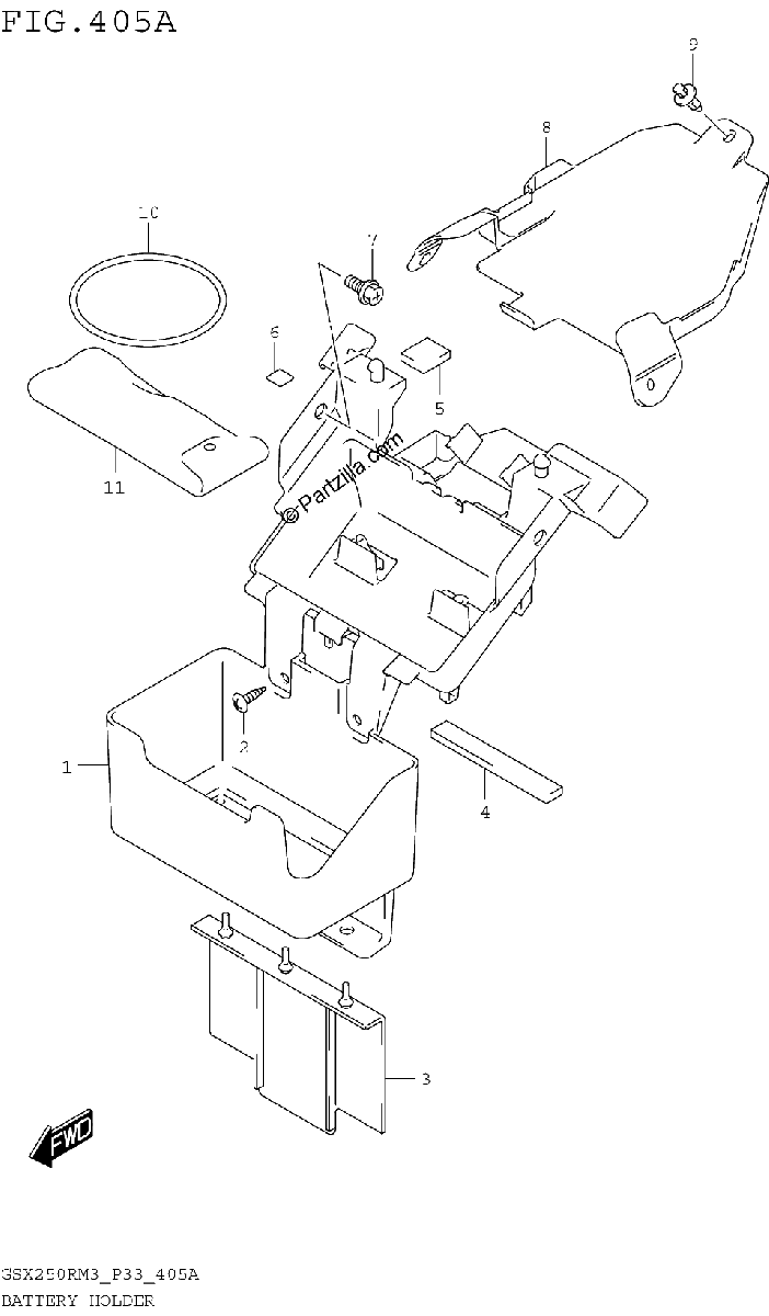 Diagrama de BATTERY HOLDER