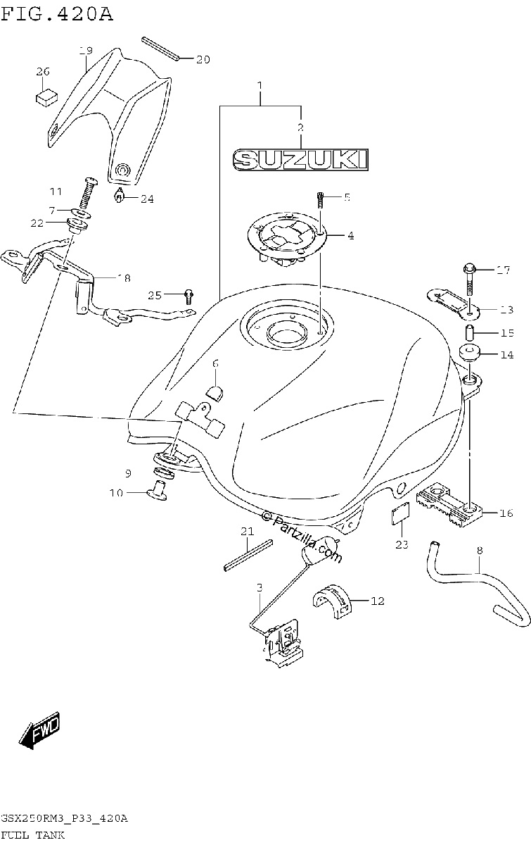 Diagrama de FUEL TANK