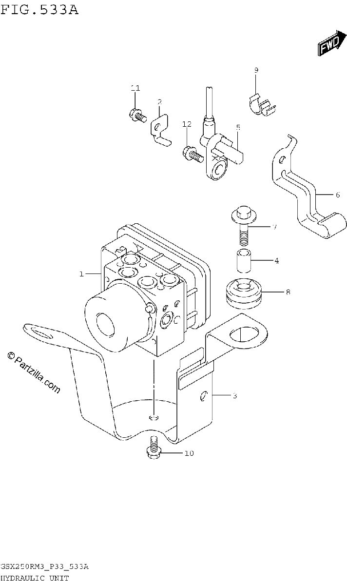 Diagrama de HYDRAULIC UNIT