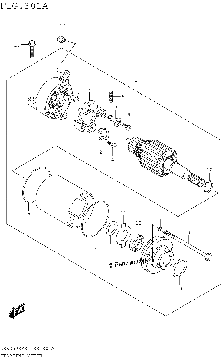 Diagrama de STARTING MOTOR