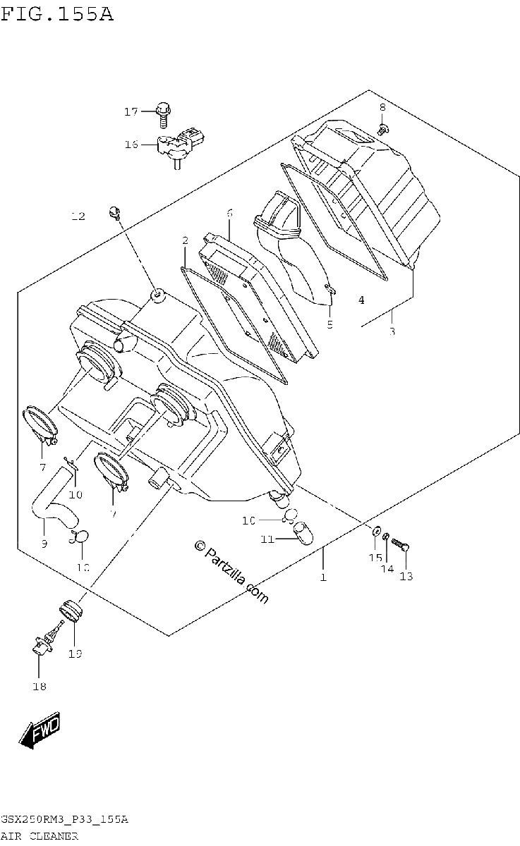 Diagrama de AIR CLEANER