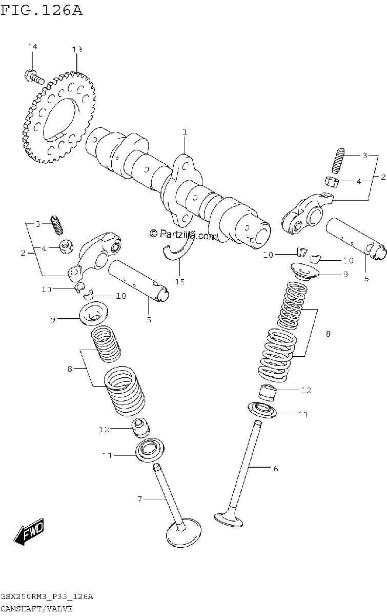Diagrama de CAMSHAFT VALVE