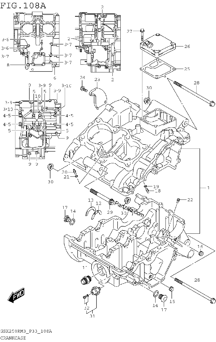 Diagrama de CRANKCASE