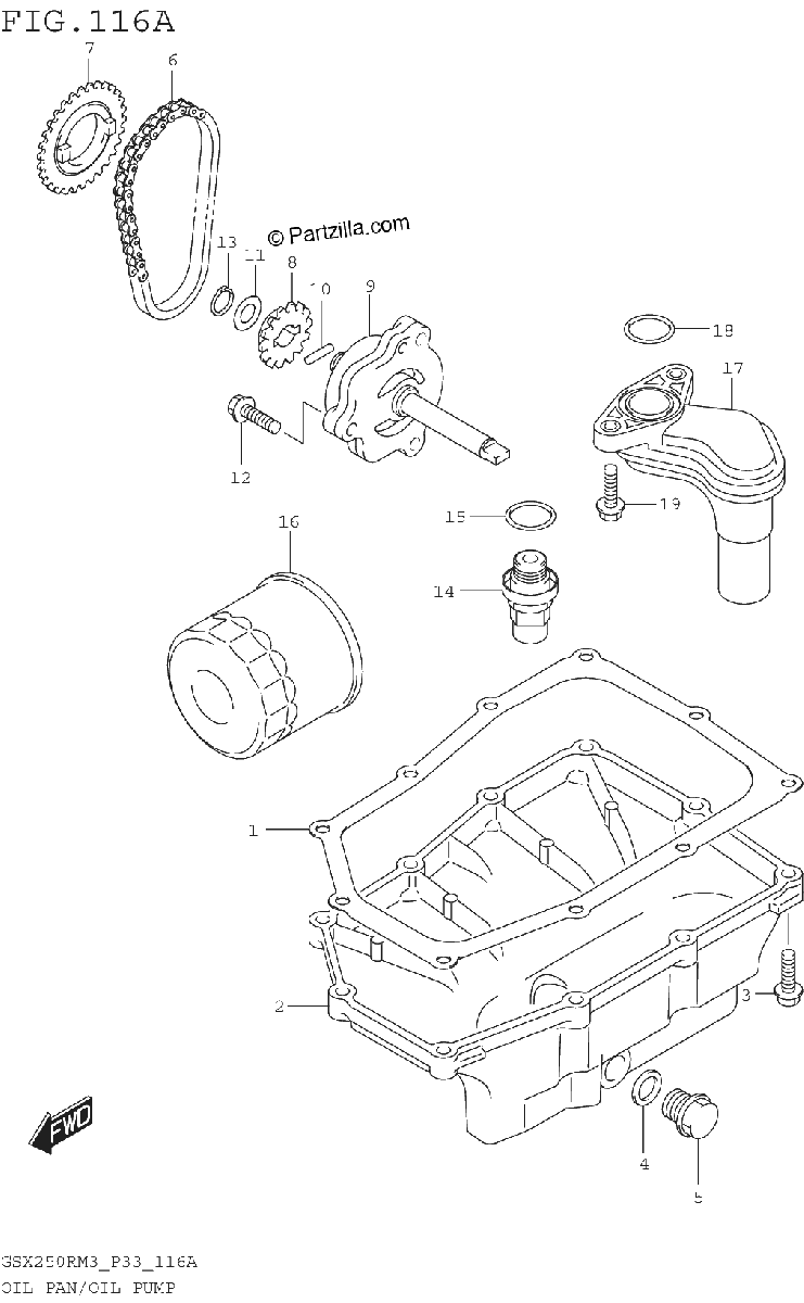 Diagrama de OIL PAN OIL PUMP