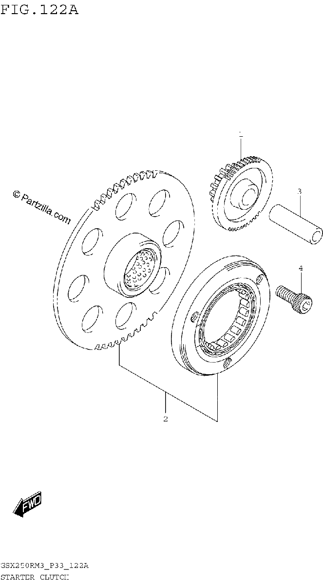 Diagrama de STARTER CLUTCH
