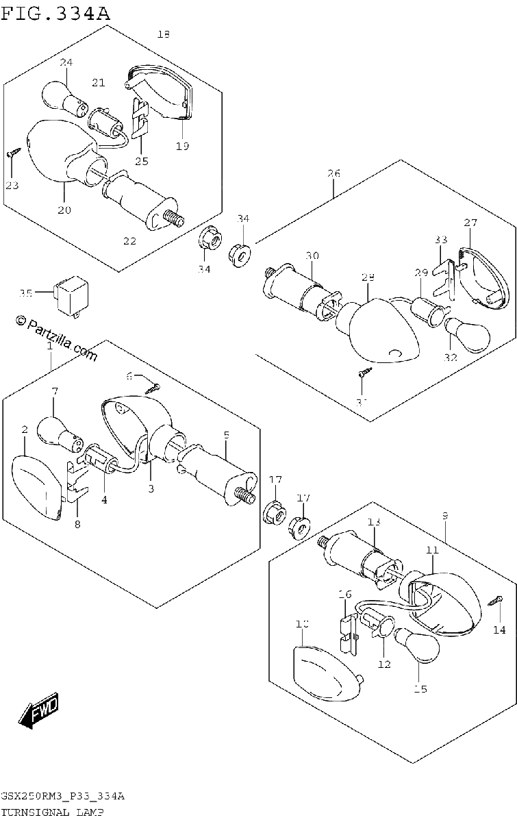 Diagrama de TURNSIGNAL LAMP