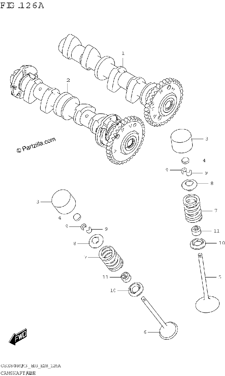 Diagrama de CAMSHAFT VALVE