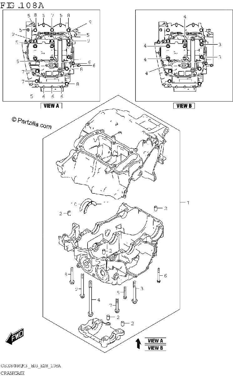 Diagrama de CRANKCASE