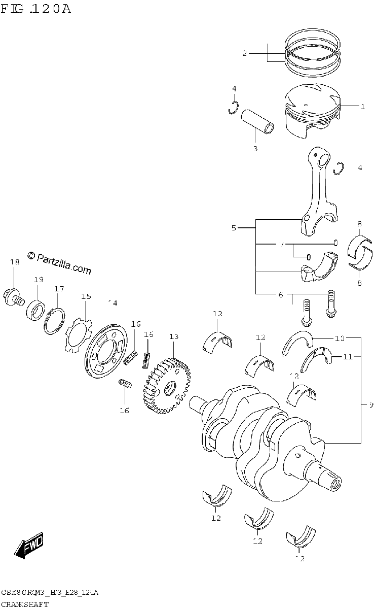 Diagrama de CRANKSHAFT