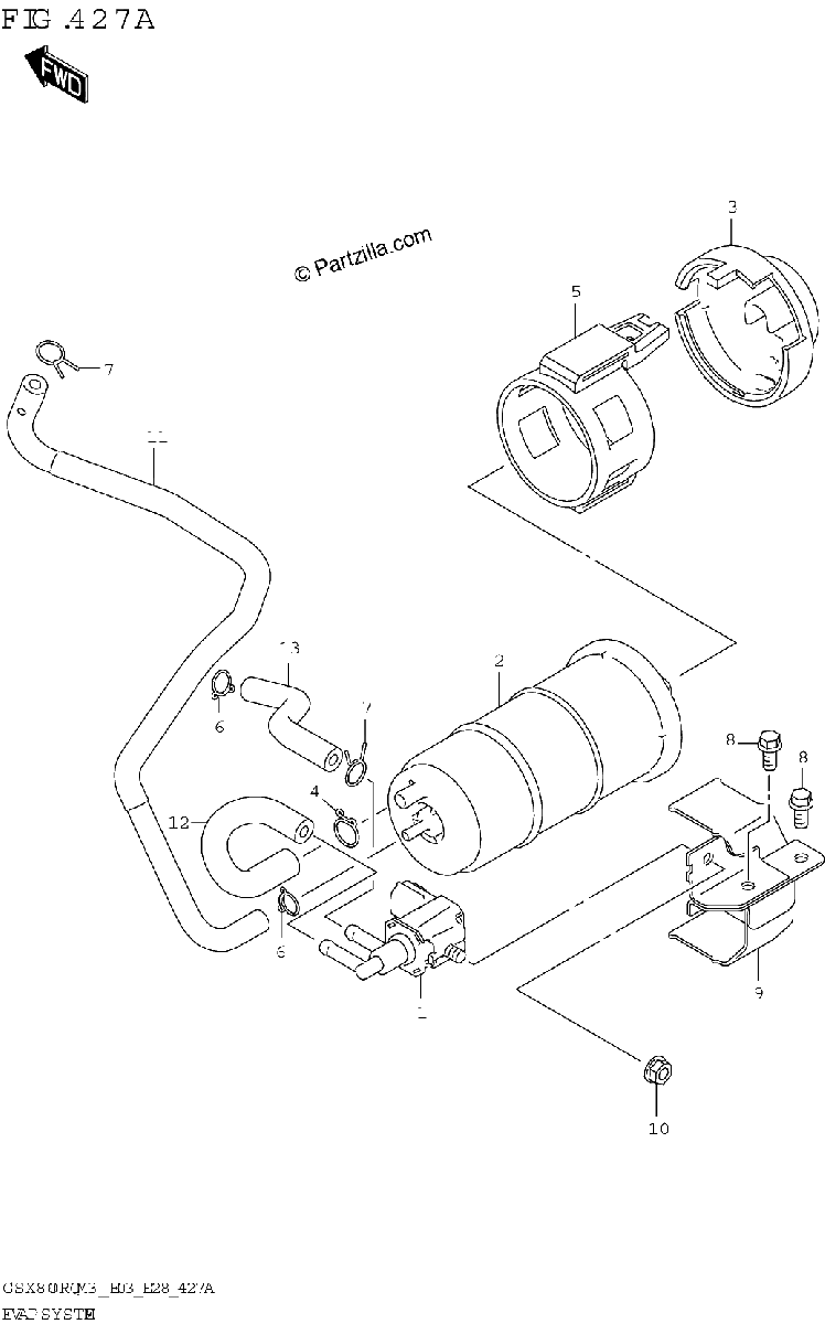 Diagrama de EVAP SYSTEM