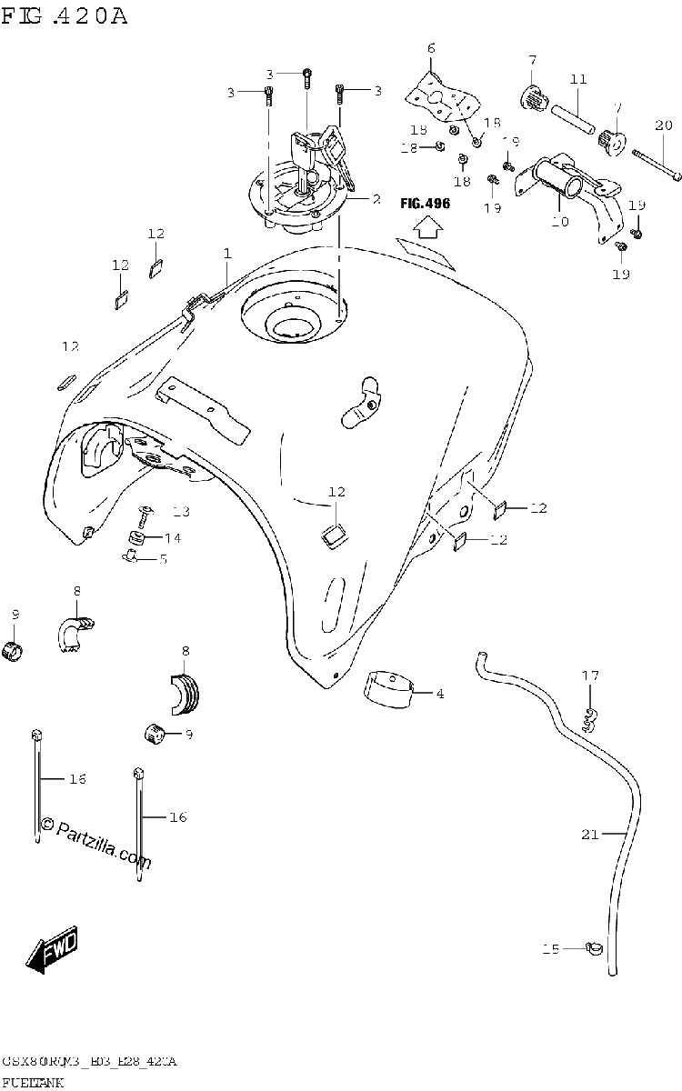 Diagrama de FUEL TANK