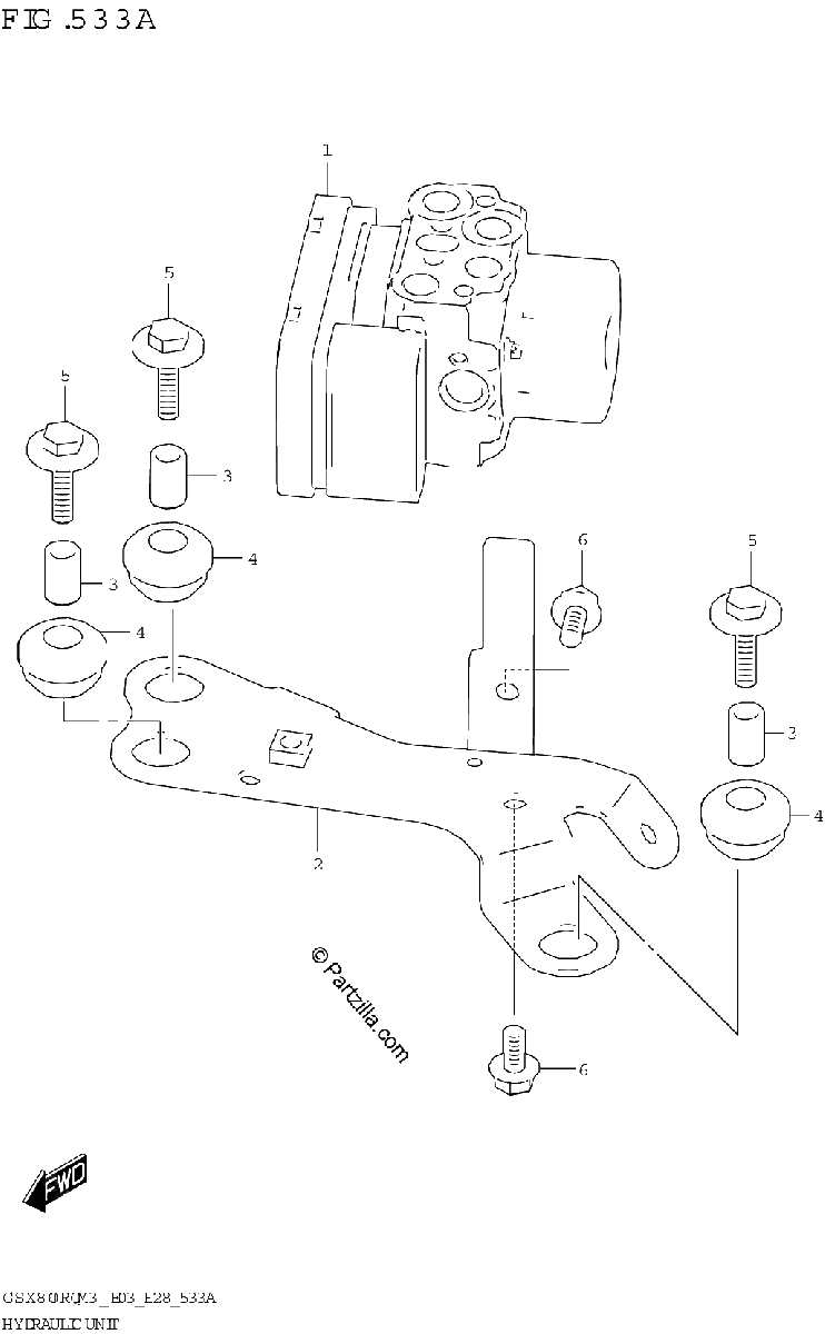 Diagrama de HYDRAULIC UNIT