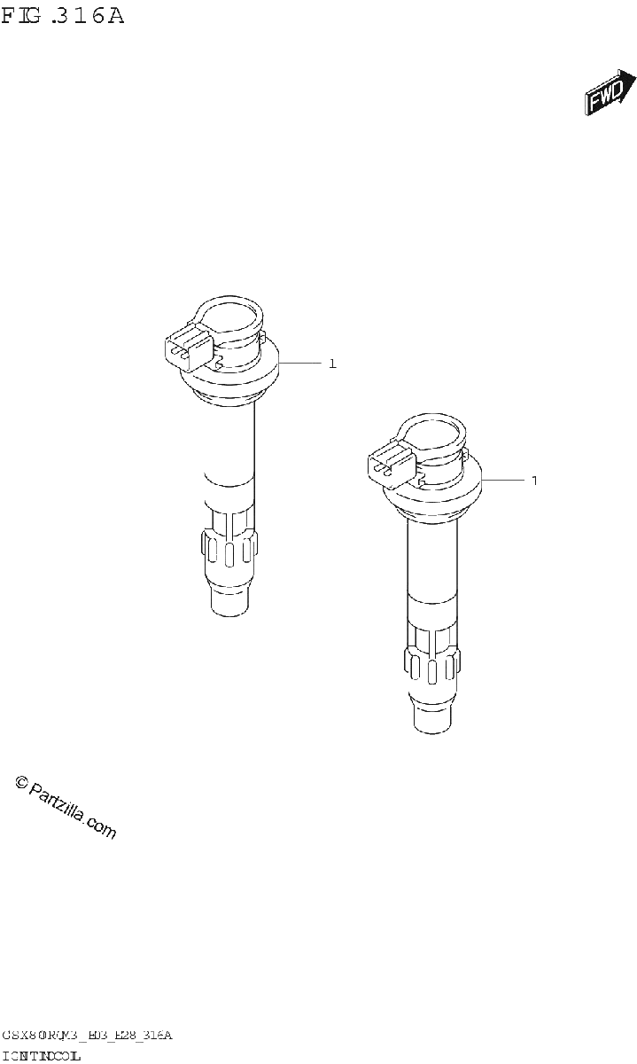 Diagrama de IGNITION COIL