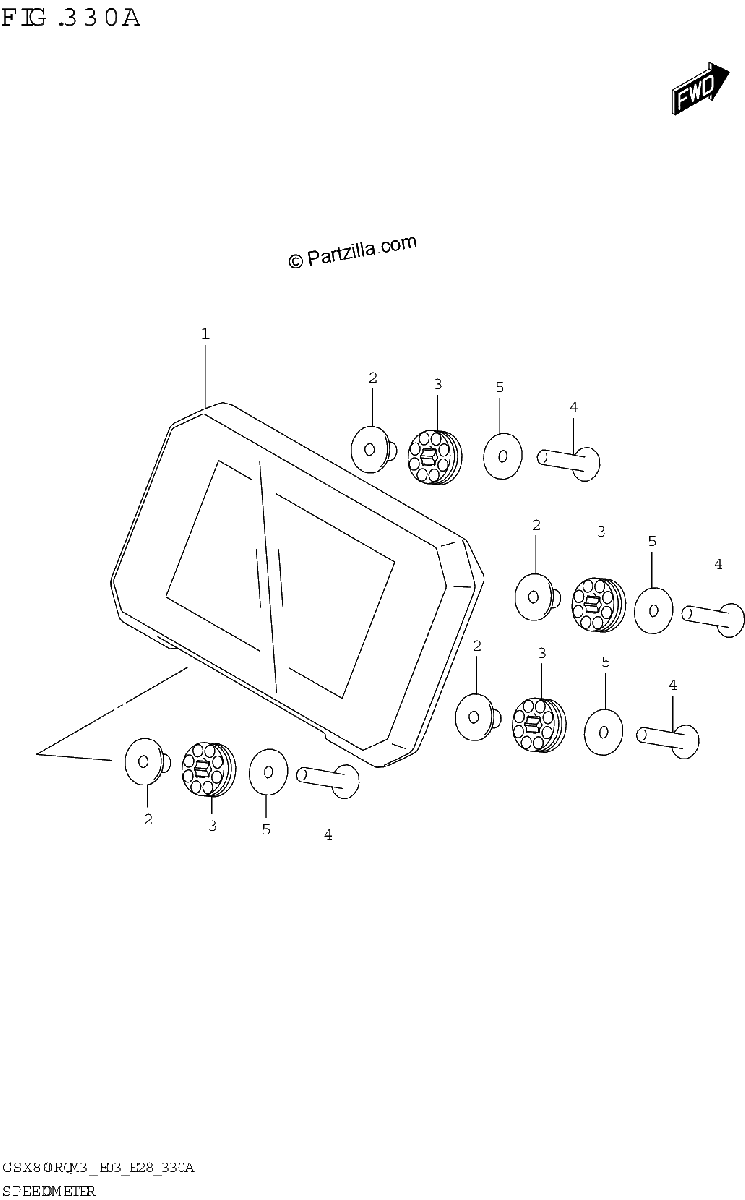 Diagrama de SPEEDOMETER E28