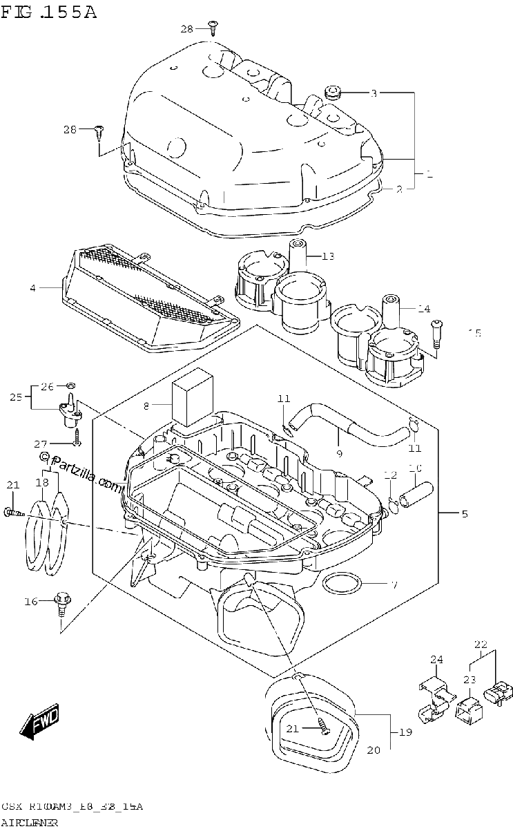 Diagrama de AIR CLEANER