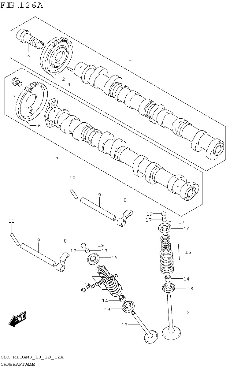 Diagrama de CAMSHAFT VALVE