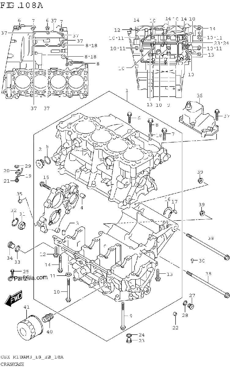 Diagrama de CRANKCASE
