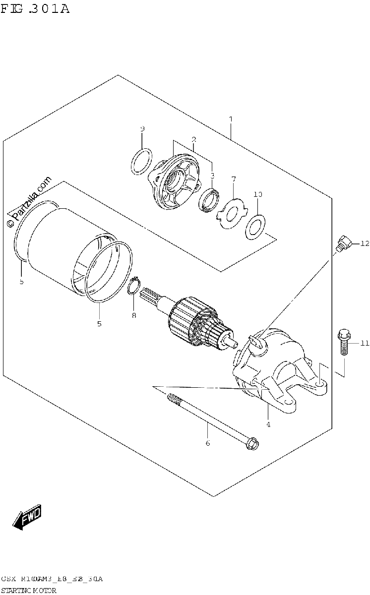 Diagrama de STARTING MOTOR