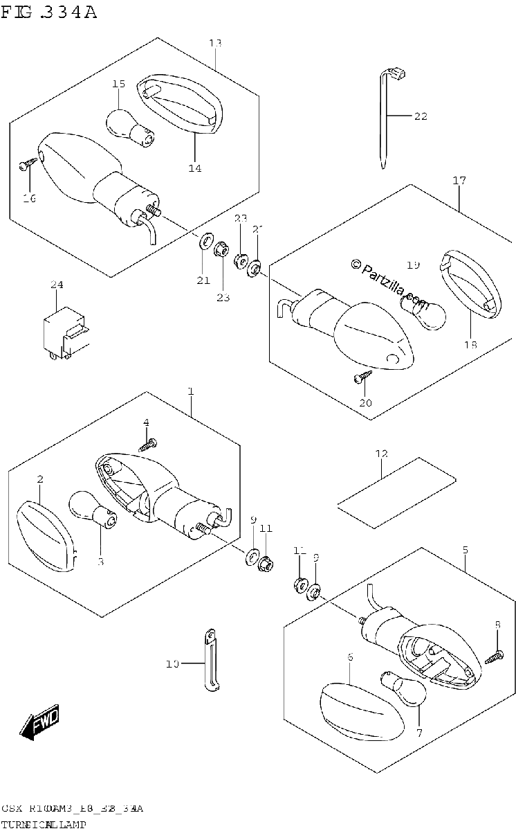 Diagrama de TURNSIGNAL LAMP