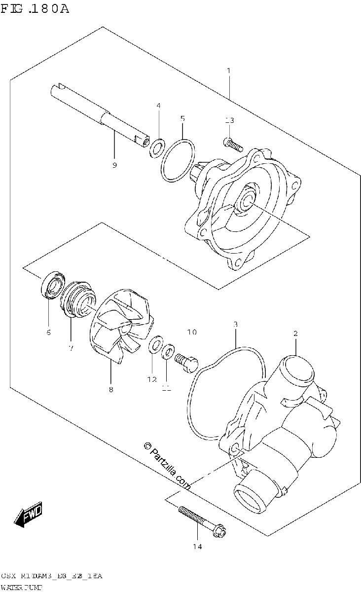 Diagrama de WATER PUMP