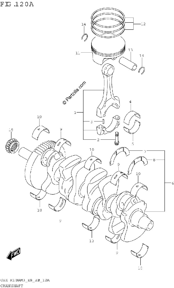 Diagrama de CRANKSHAFT