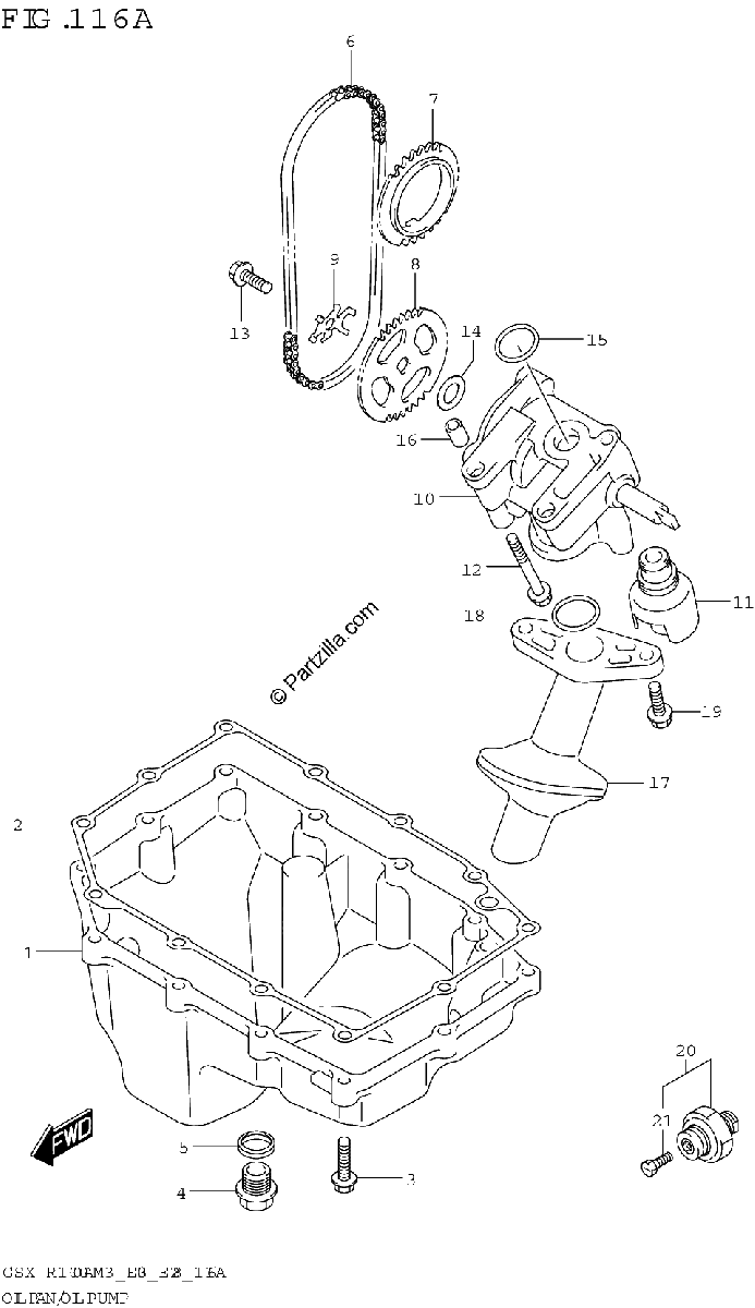 Diagrama de OIL PAN OIL PUMP