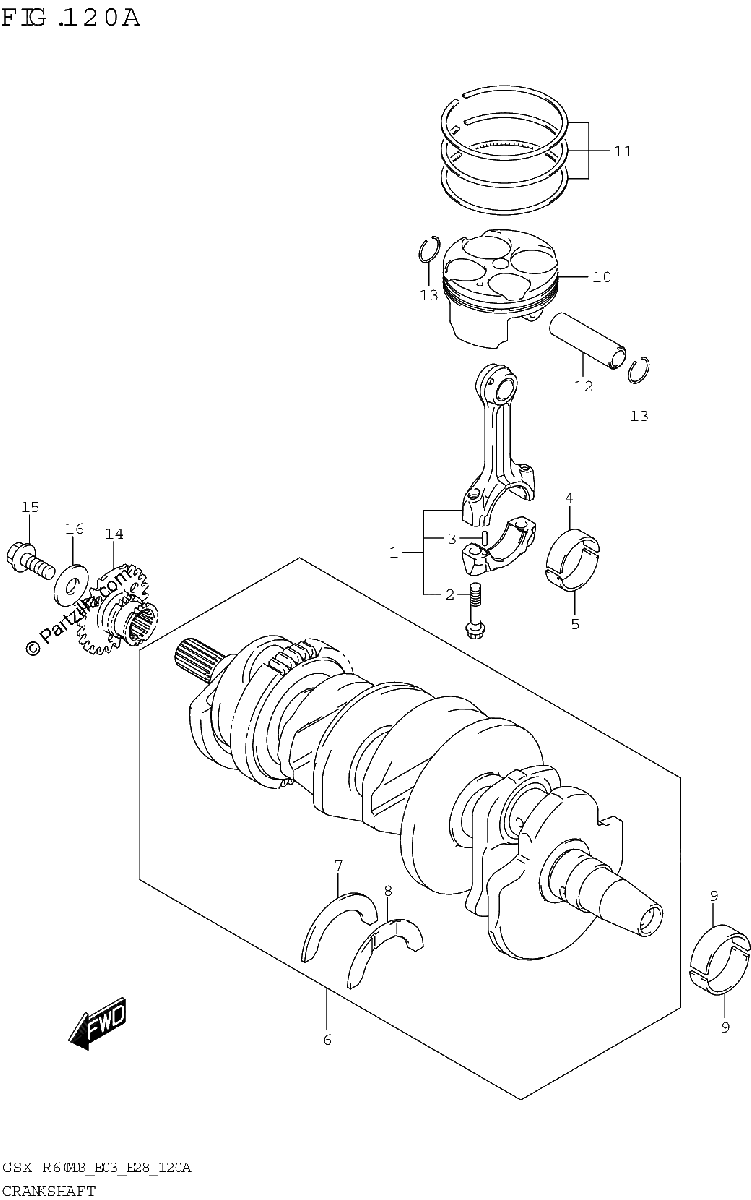 Diagrama de CRANKSHAFT