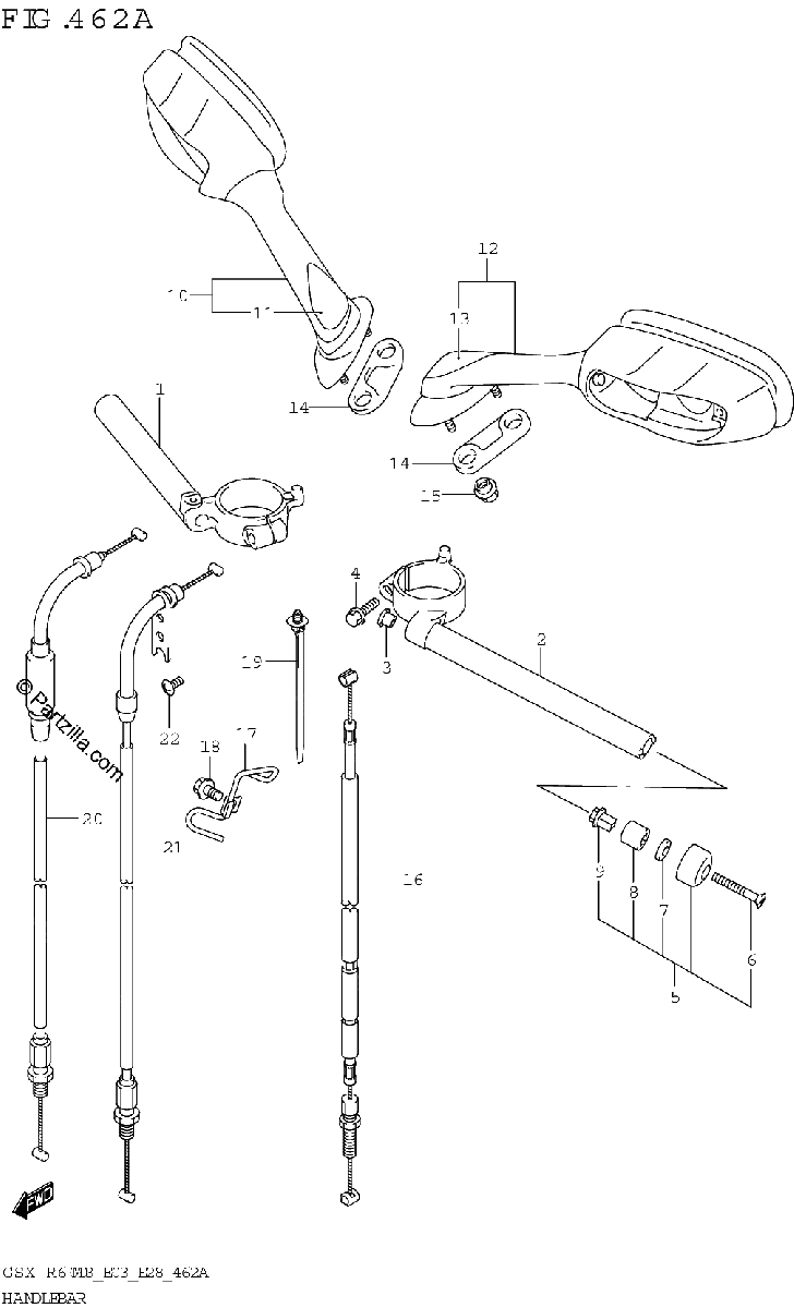 Diagrama de HANDLEBAR