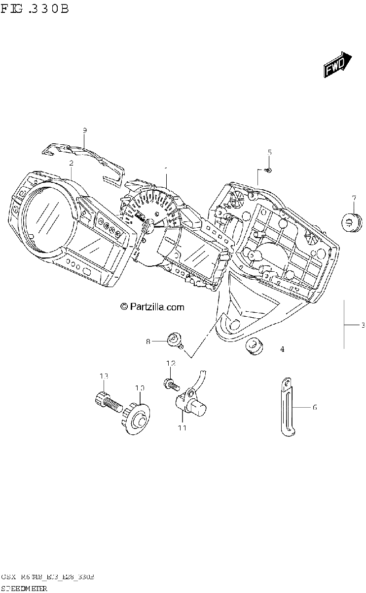 Diagrama de SPEEDOMETER E28