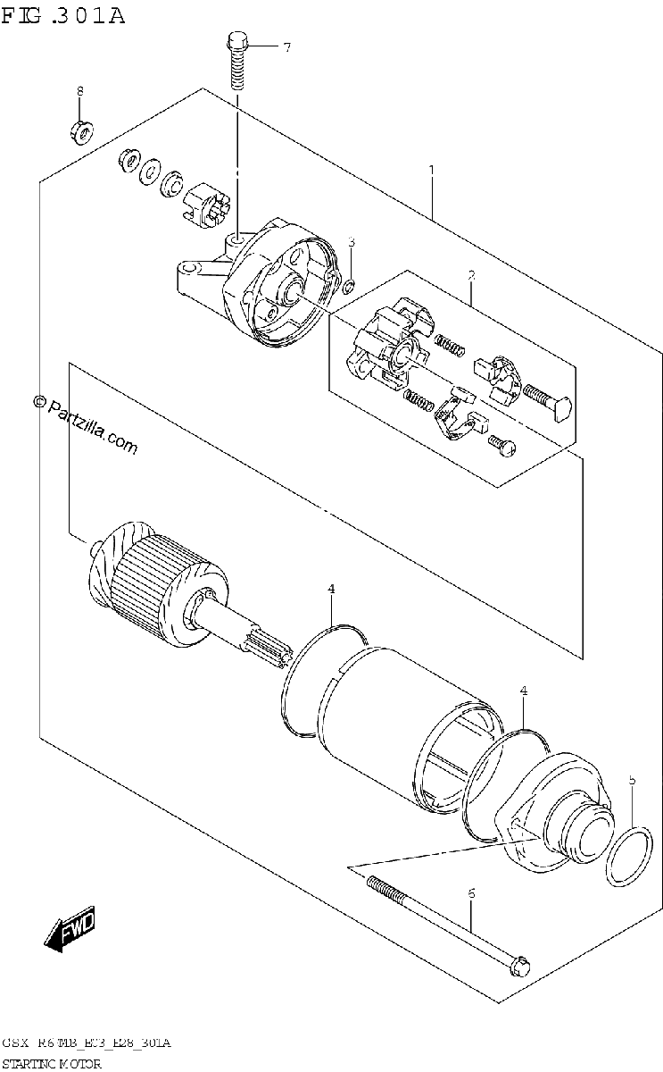 Diagrama de STARTING MOTOR