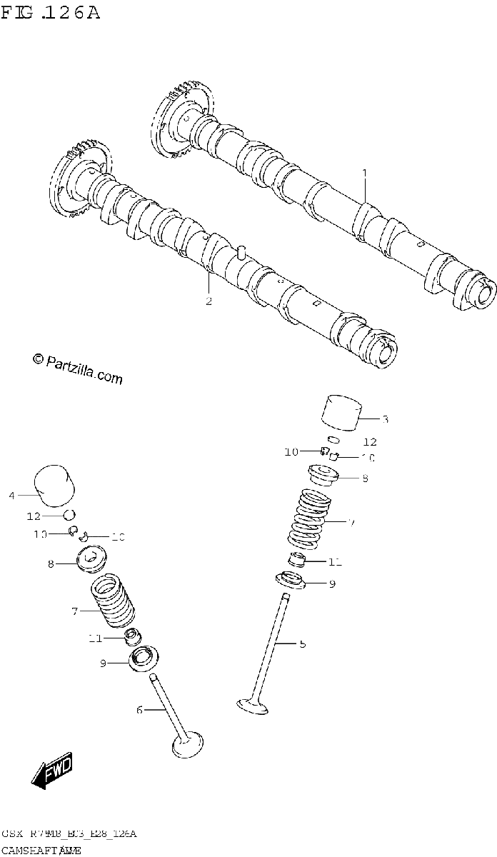 Diagrama de CAMSHAFT VALVE