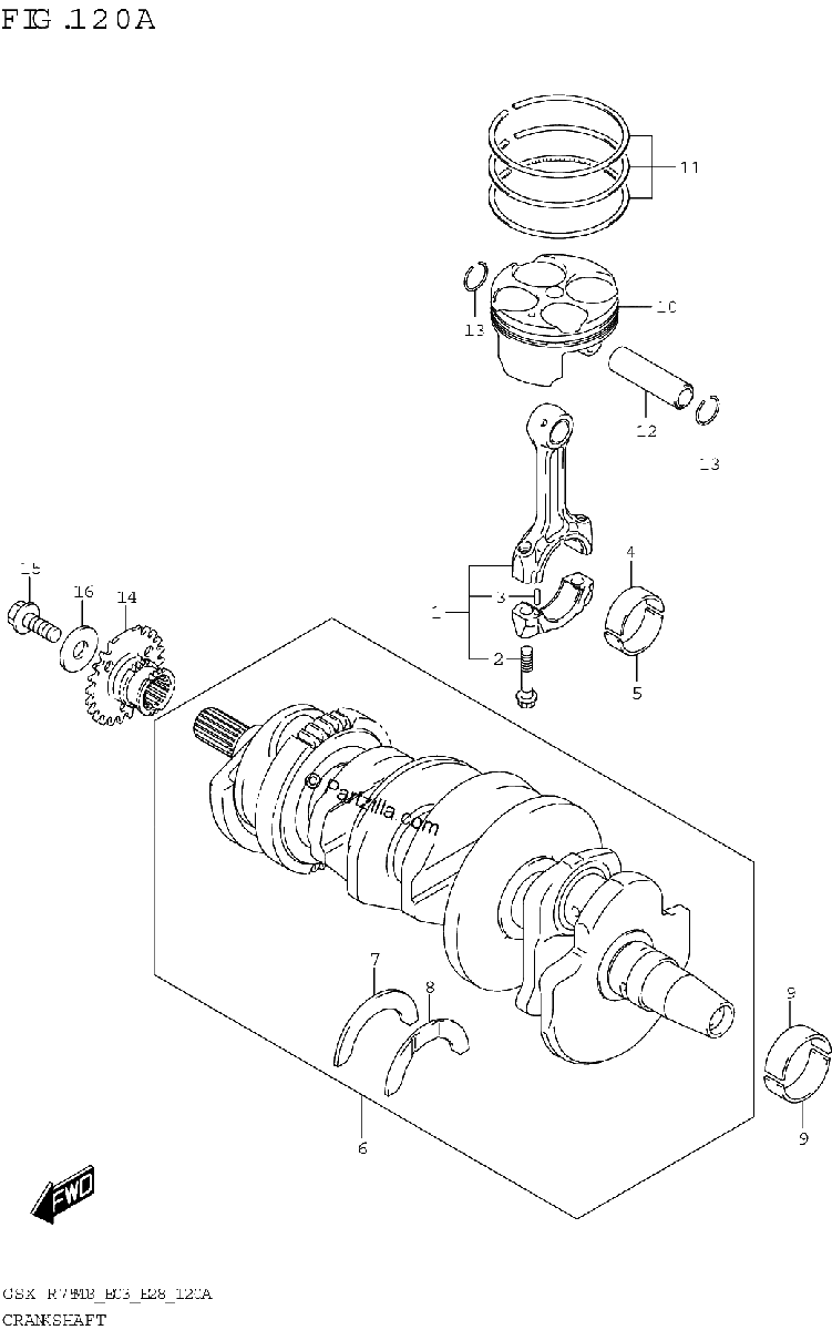 Diagrama de CRANKSHAFT