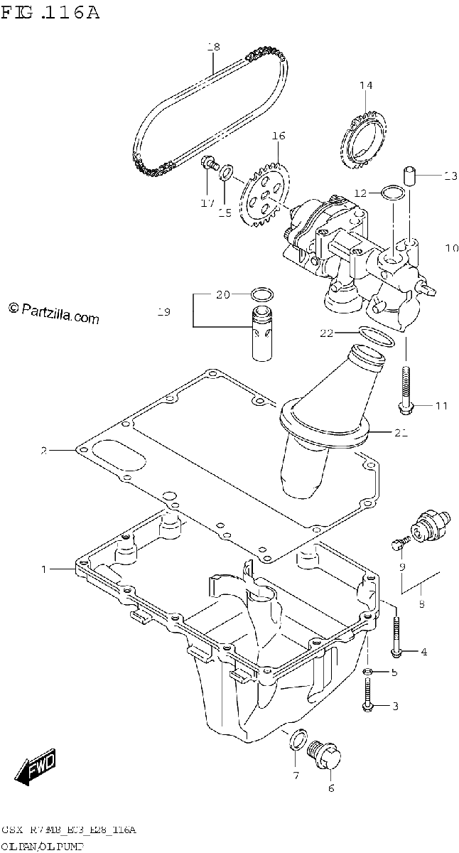 Diagrama de OIL PAN OIL PUMP