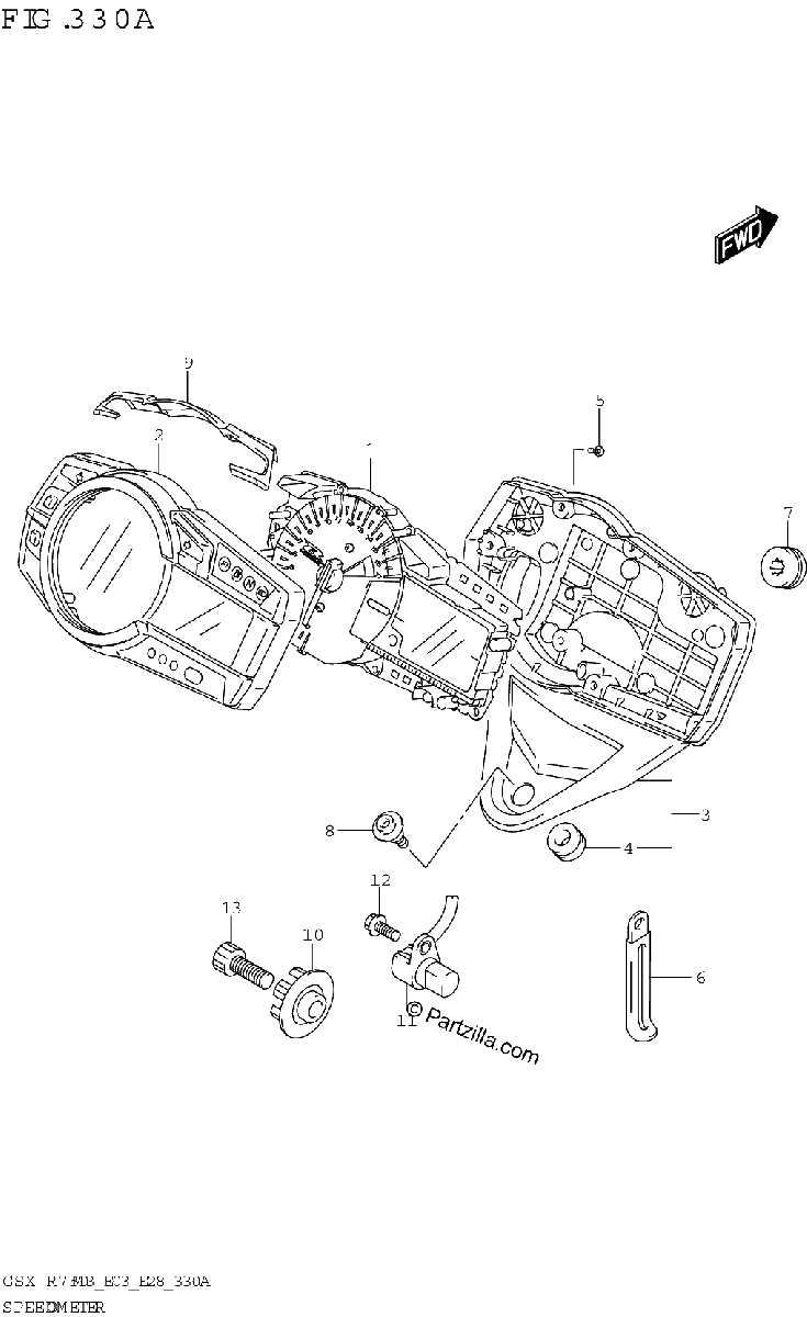 Diagrama de SPEEDOMETER E03 E33