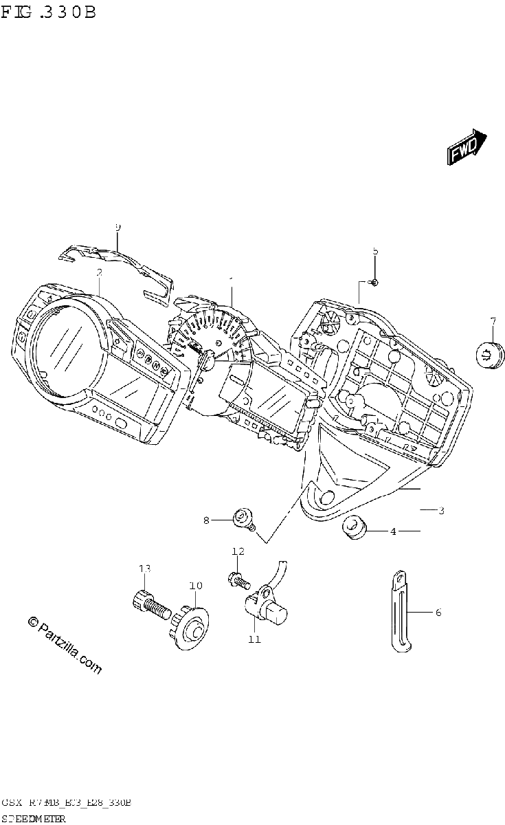 Diagrama de SPEEDOMETER E28