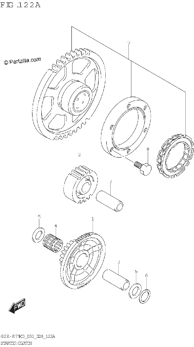 Diagrama de STARTER CLUTCH