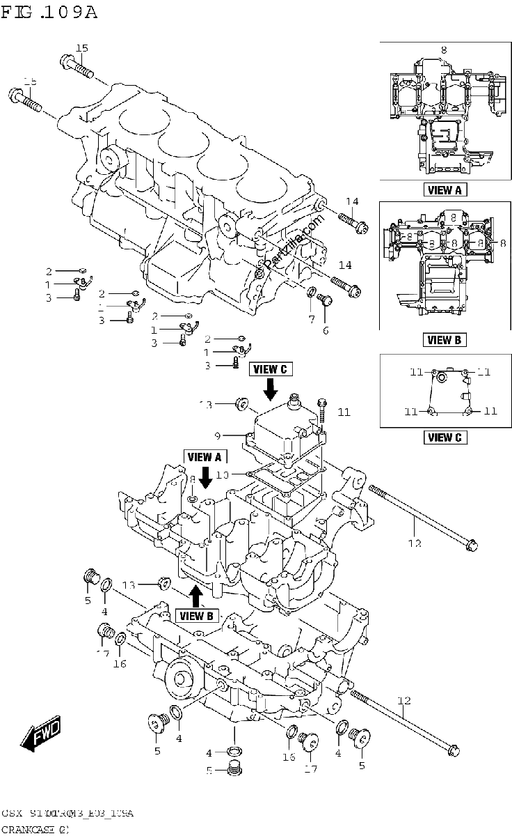 Diagrama de CRANKCASE 2