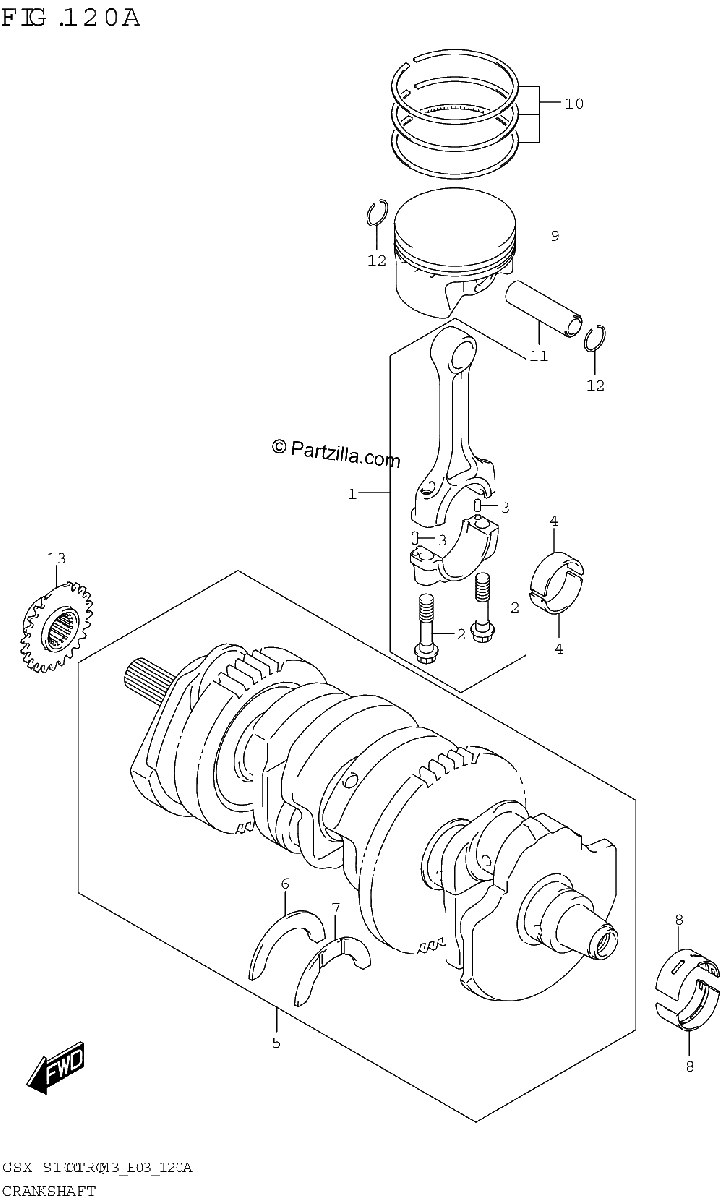 Diagrama de CRANKSHAFT