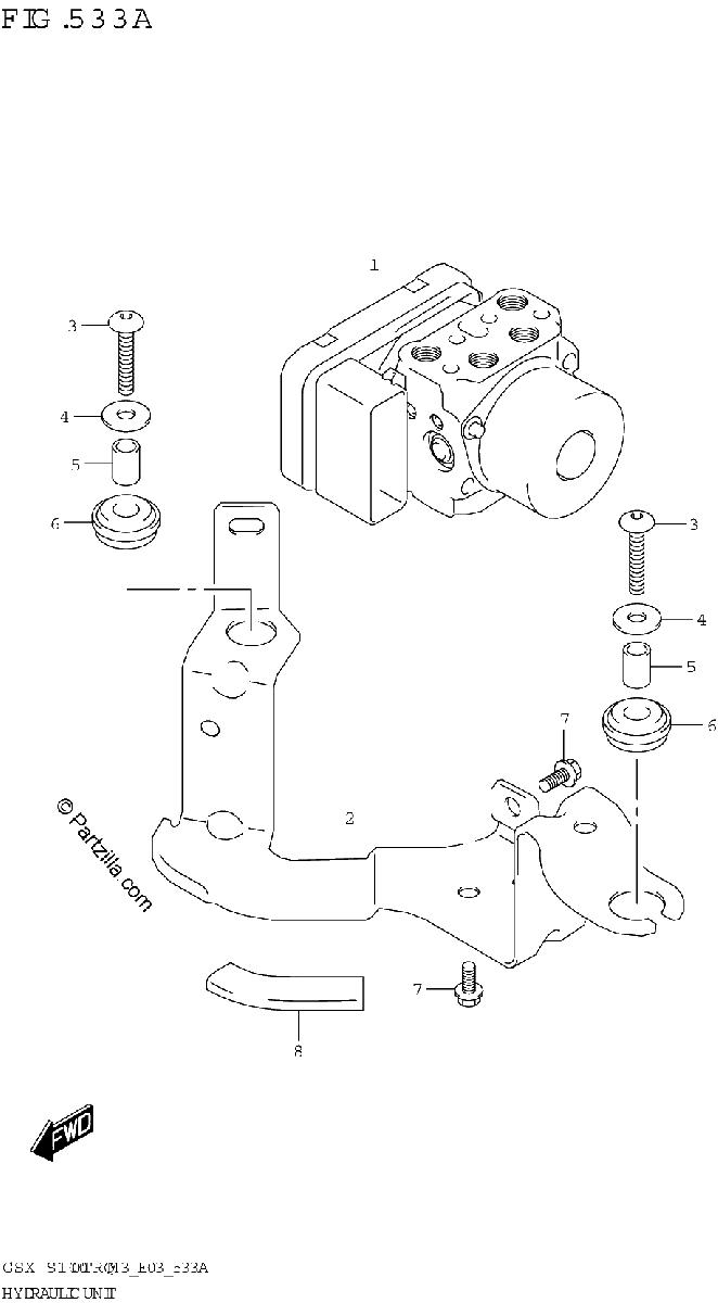 Diagrama de HYDRAULIC UNIT