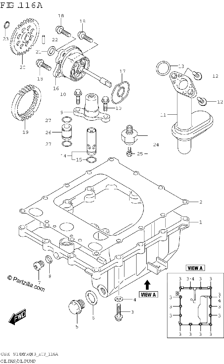 Diagrama de OIL PAN OIL PUMP