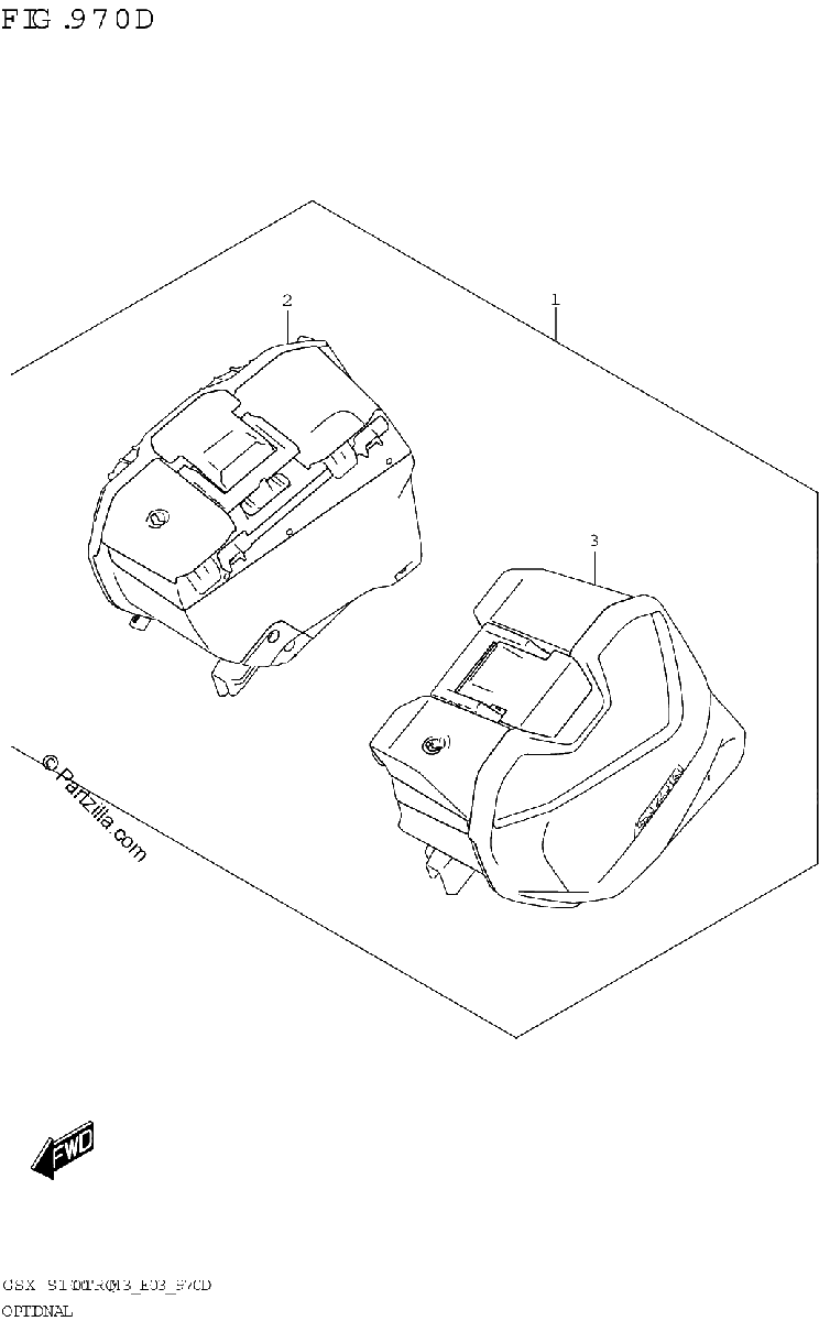 Diagrama de OPTIONAL SIDE CASE SET