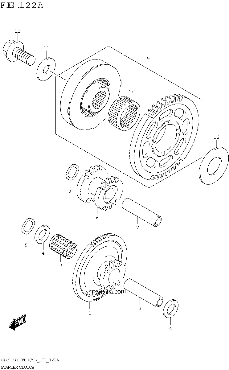 Diagrama de STARTER CLUTCH