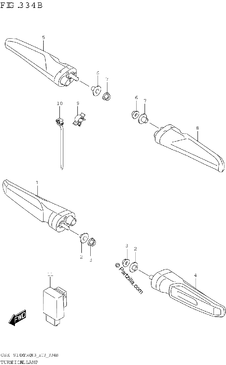 Diagrama de TURNSIGNAL LAMP