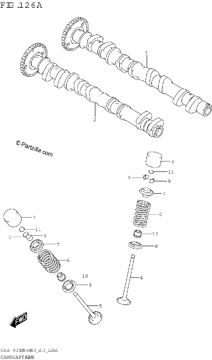 Diagrama de CAMSHAFT VALVE